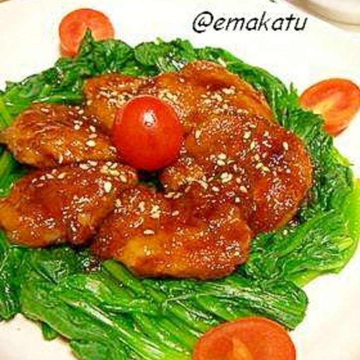 豚ヒレ肉でとろりん♪照り焼き